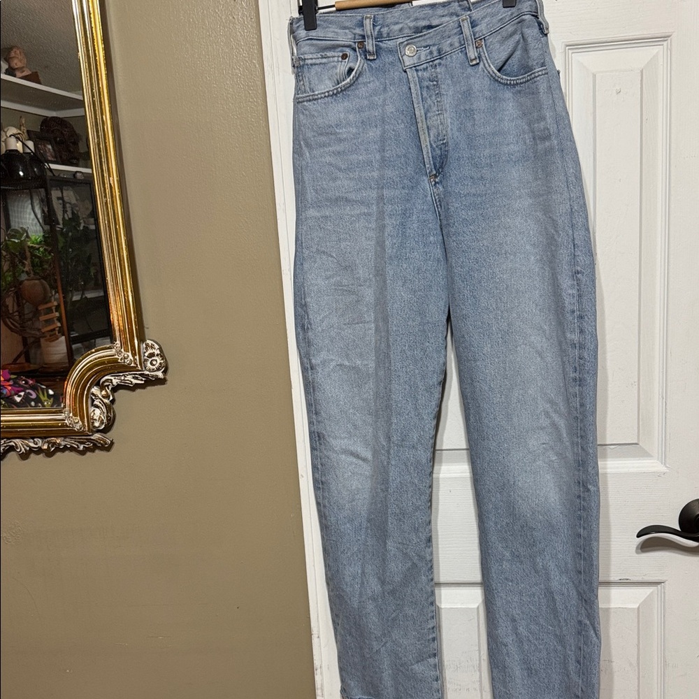 Agolde Crisscross Organic Cotton Light Blue Women's Jeans Size 27